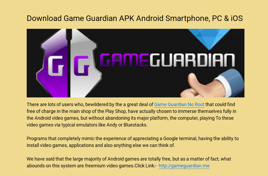 Download Game Guardian Real Apk Dbrenew